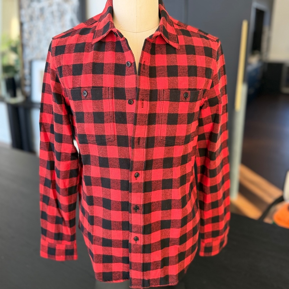 Men's Alex Mill Workshirt in Plaid Flannel NWT
